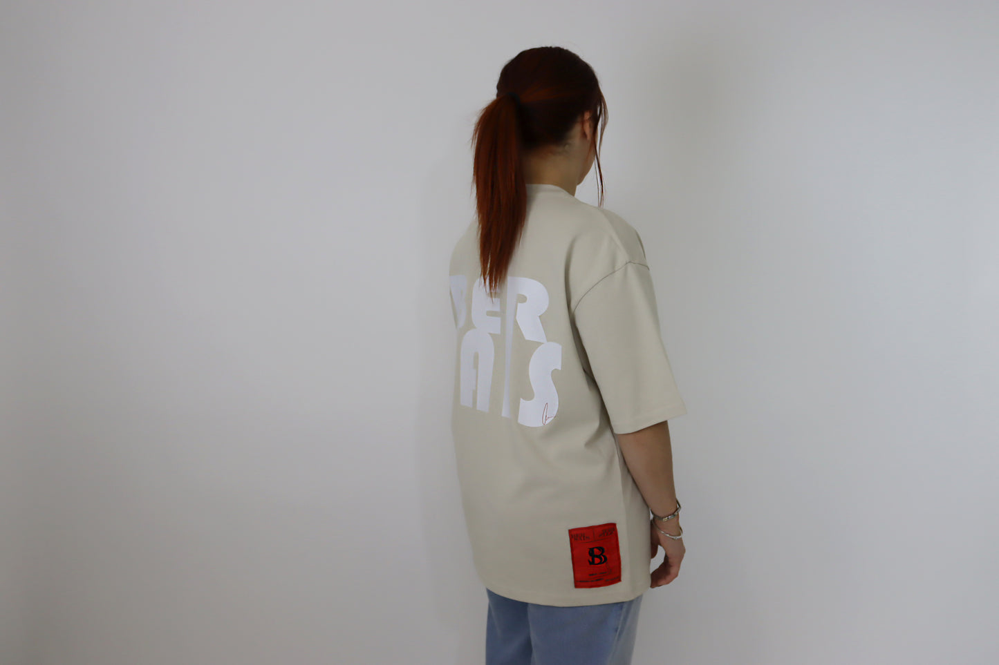 Oversized Tee Khaki Unisex