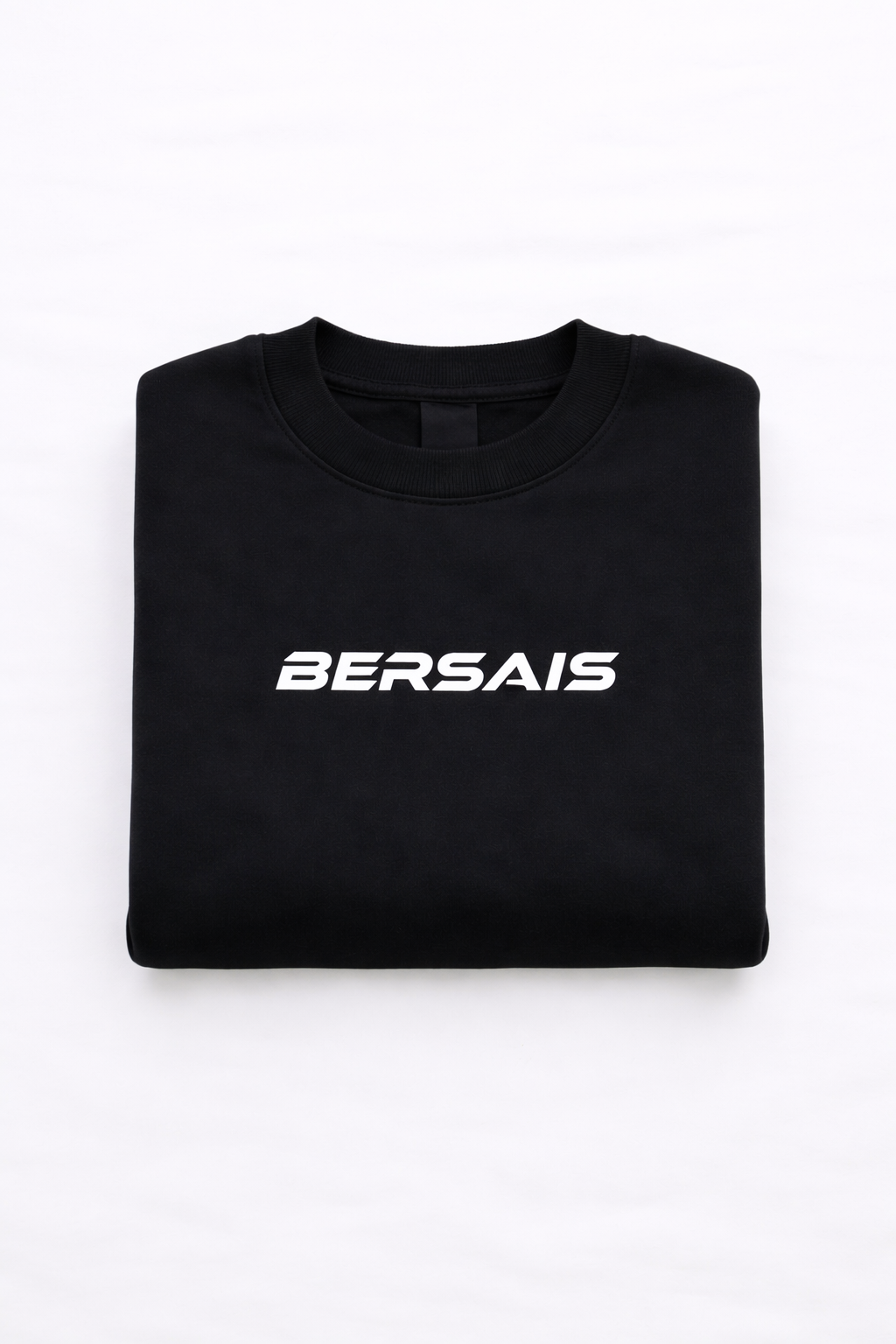 Oversize French Terry Sweater Black