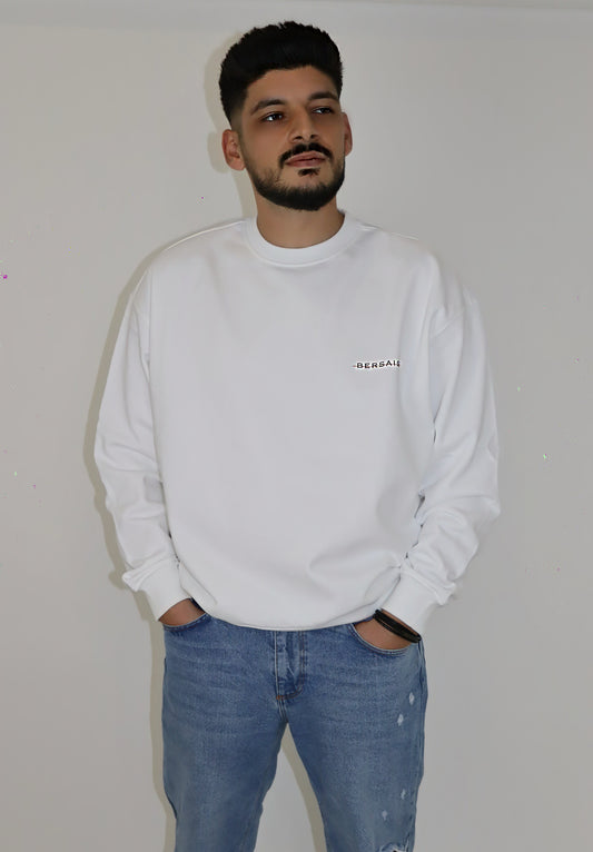 Oversized Sweater White Unisex