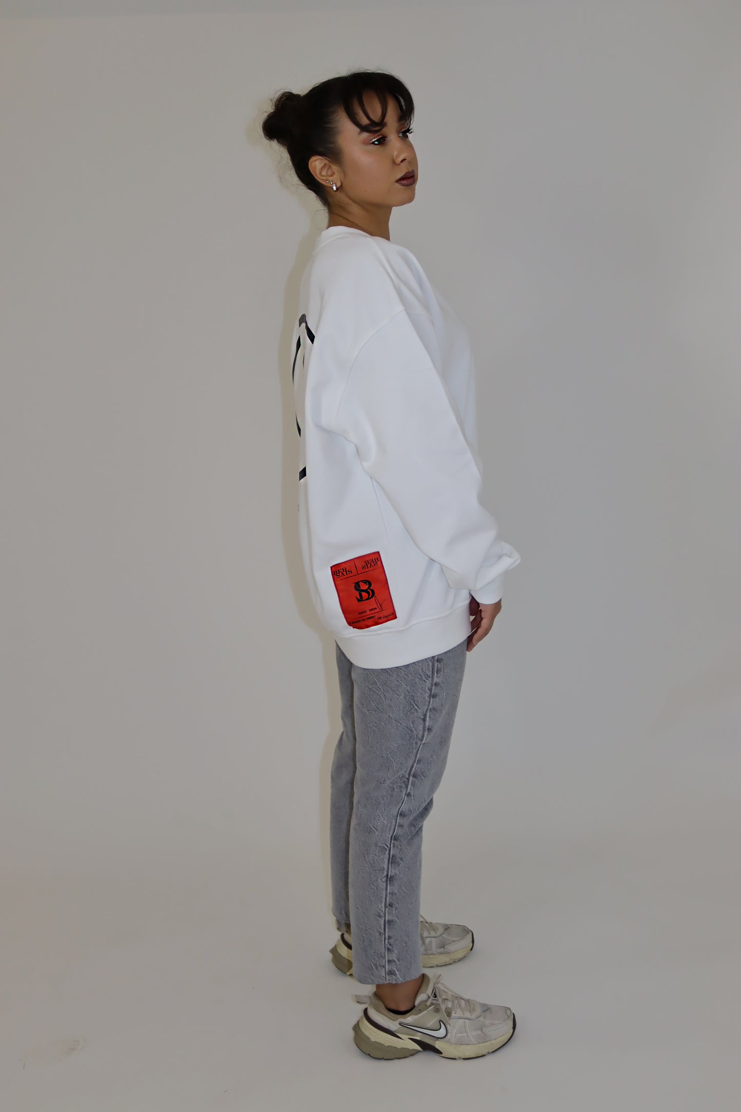 Oversized Sweater White Unisex