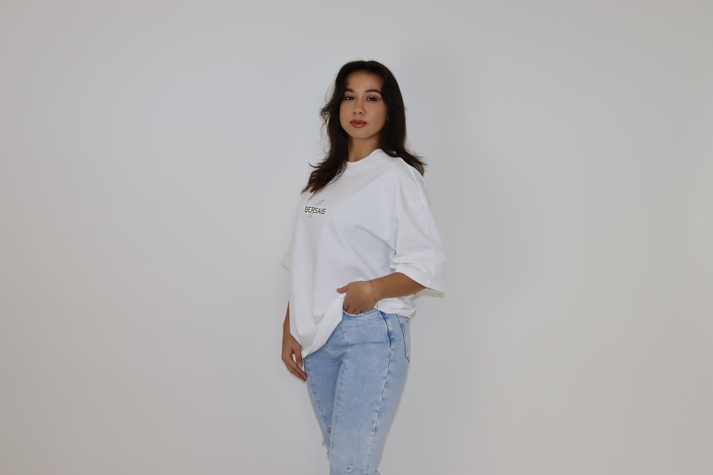 Oversized Tee White Unisex