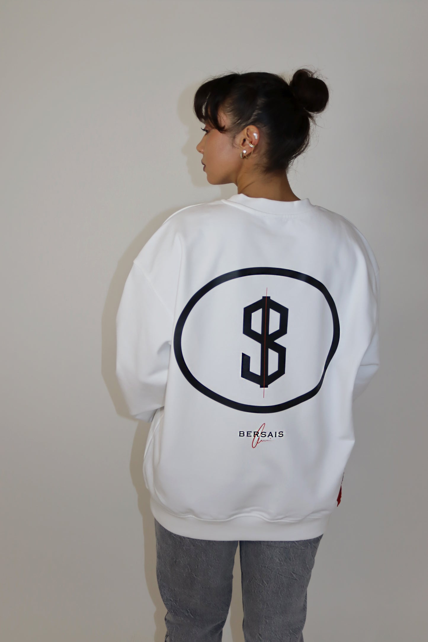 Oversized Sweater White Unisex