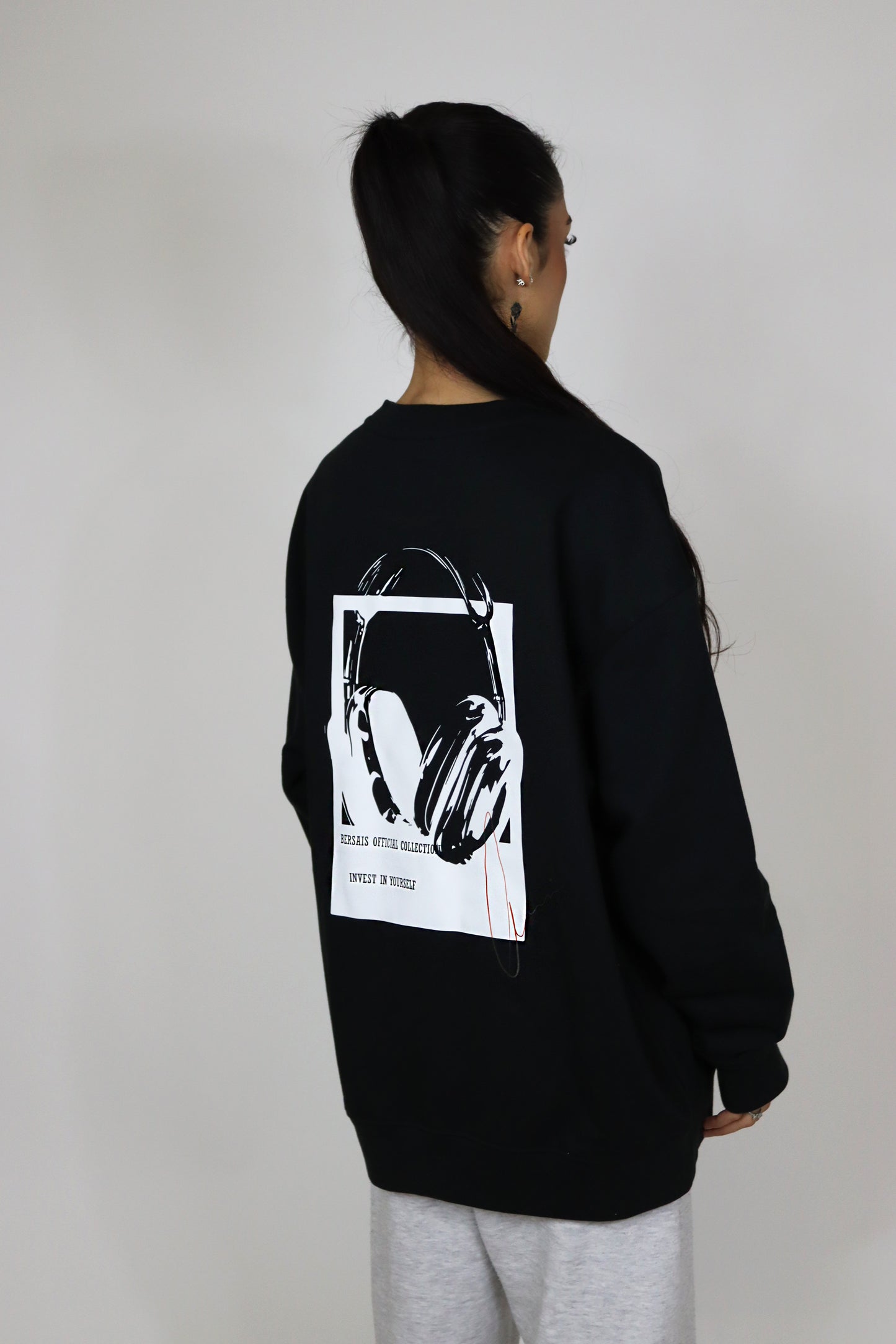 Oversized Sweater Black Unisex