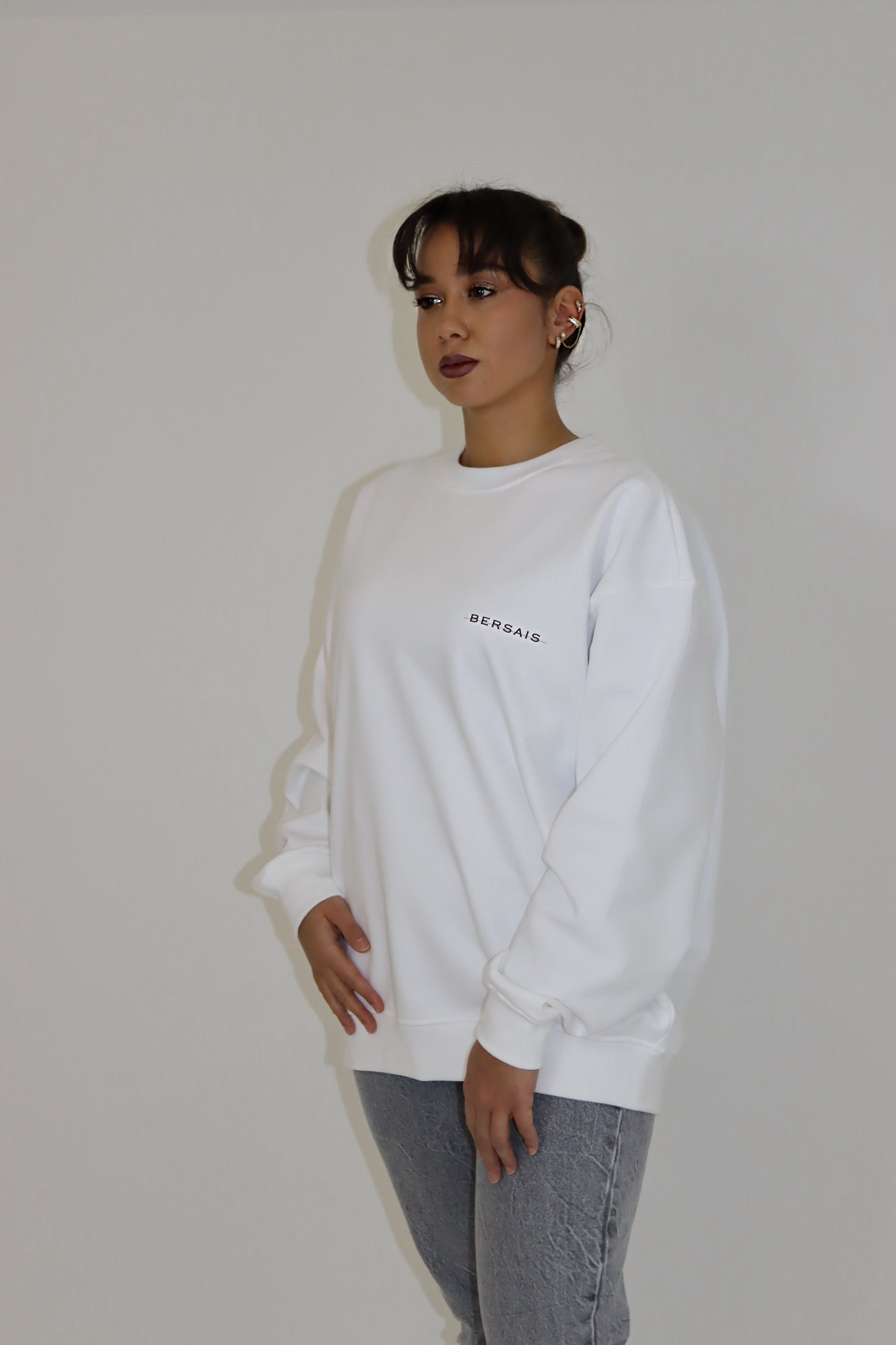 Oversized Sweater White Unisex